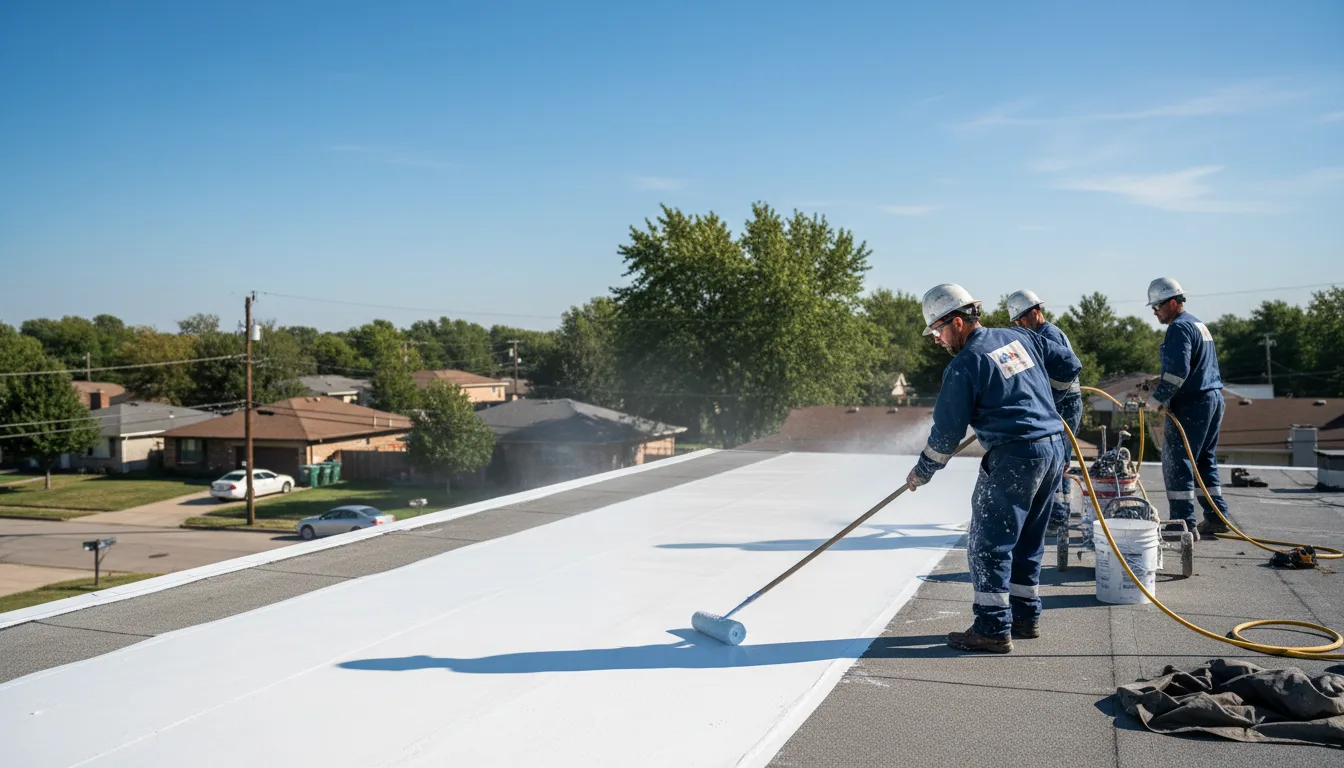 Commercial roof coating in Spicewood, TX near me